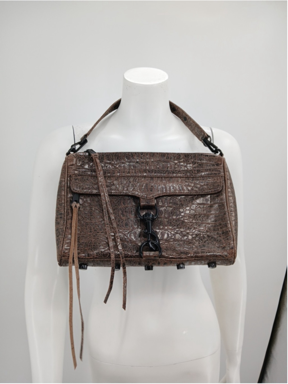 Rebecca Minkoff Brown Large Mac Altered Bag Purse - Picture 12 of 16
